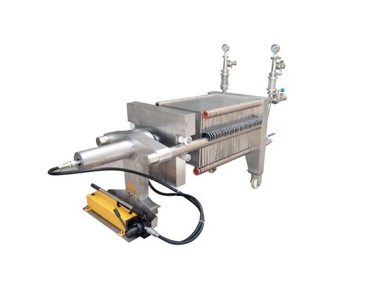 Small Automatic Plate Press Filter Type Beer Wine Oil Filter Machine for Food Industry