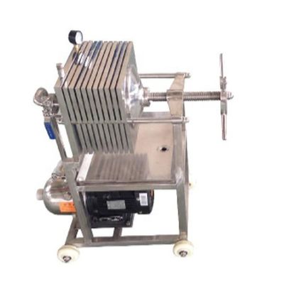 Lab SUS304/SUS316L Plate and Frame Pressure Filtration Equipment with Movable Design