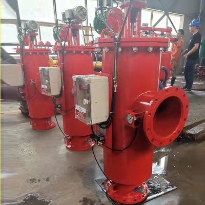 Self-Cleaning Filter Housing with Backwash System Flow Liquid Filtration and Filtering