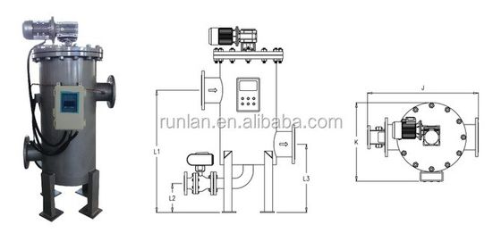 Nominal Pressure 1.0Mpa Liquid Filter with Full Automatic Self Cleaning Capability
