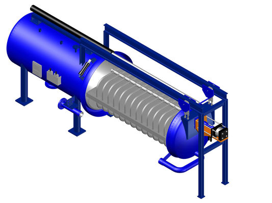 Horizontal Pressure Leaf Filter for Edible Oil and Beverage Industry Top- Filtration