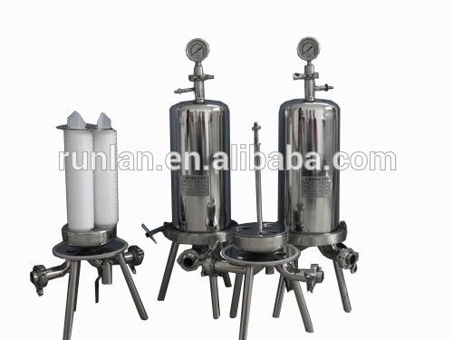 Stainless Steel Pre Water Filtration System 304 316 SS 10 20 inch Single Cartridge Filter Housing