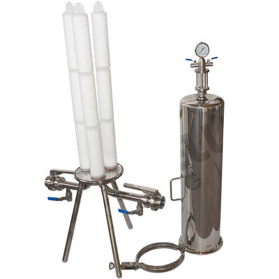Stainless Steel Pre Water Filtration System 304 316 SS 10 20 inch Single Cartridge Filter Housing