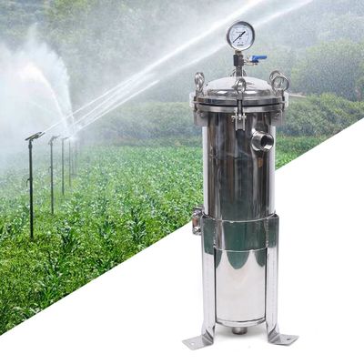O-Type Seal Ring Connection 304SS 2 Bag Housing Water Filter for Customized Requirements