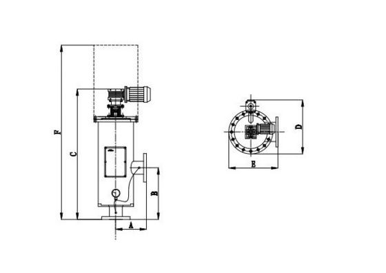 62KG Carbon Steel Waste Water Treatment Self Cleaning Water Filter for Food Shop Sale