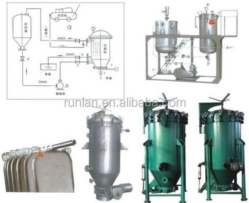 Stainless Steel Vertical Pressure Leaf Filter with Pump and Mesh Element Machine Volume 120-7700L