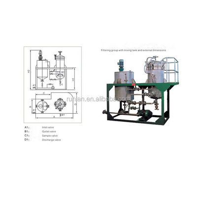 Stainless Steel Vertical Pressure Leaf Filter with Pump and Mesh Element Machine Volume 120-7700L
