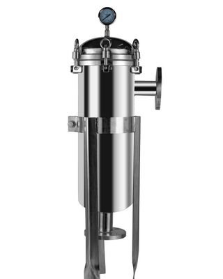 Stainless Steel Single Bag Filter Housing for Waster Water Treatment Low Maintenance