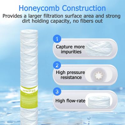 String Wound Sediment Filter Cartridge The Ideal Choice for Clean Water Weight KG 1 kg