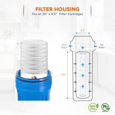 String Wound Sediment Filter Cartridge Clean and Clear Water with 10*10*30cm Size