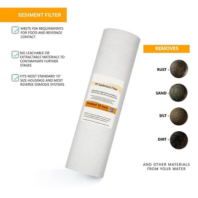 Compact 500L/Hour Ultra-Fine Sediment Filter Cartridge for Crystal Clear Drinking Water