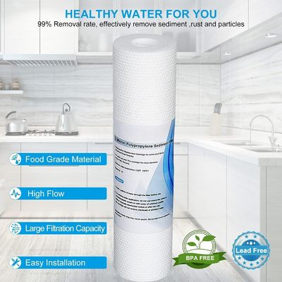 Sediment Water Filtration Cartridge for Industrial-Grade Applications PP Material
