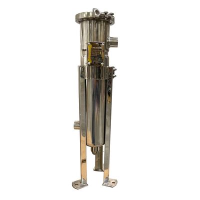 Stainless Steel Bag Filter Housing for Hotels 62KG Weight NPT Inlet 100 psi Pressure