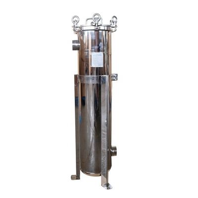 62KG Construction Works 304 Stainless Steel Bag Filter Housing Dual Side or Bottom 2 Inch NPT Outlet 150 psi