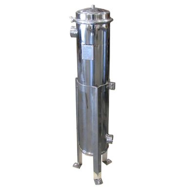 62KG Construction Works 304 Stainless Steel Bag Filter Housing Dual Side or Bottom 2 Inch NPT Outlet 150 psi