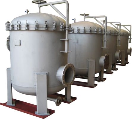 62KG 304 Stainless Steel Bag Filter Housing for Solid-Liquid Separation in Printing Shops