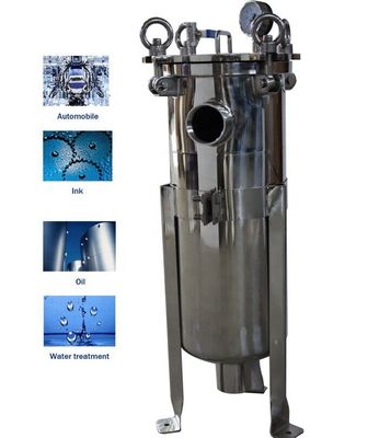 304 Stainless Steel Bag Filter Housing Ideal for Solid-Liquid Separation in Hotels 62KG