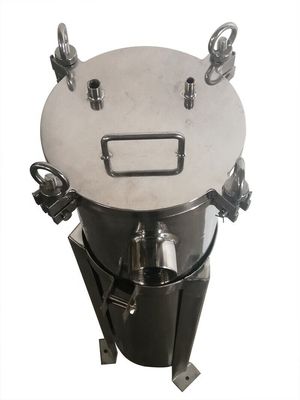 High Pressure Bag Filter Housing for Hotels 62KG Weight 304 Stainless Steel Material