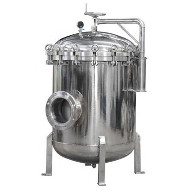 6" 150 Flange Side In/Out 100 PSI Multi-bag 304 SS Filter Housing for Optimal Filtration