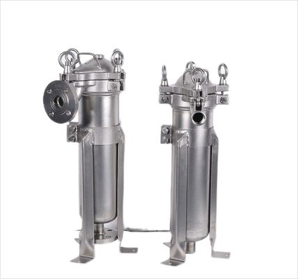 High Flow 304 Stainless Steel Bag Filter Housing for Energy Mining 10-inch 20-inch 62KG