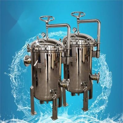 62KG Weight Wide Micron Range Stainless Steel Bag Filter Housing for Food Beverage Shops