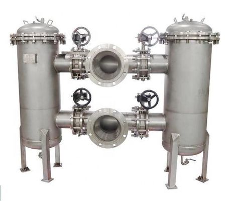 62 KG Weight Stainless Steel Bag Filter Housing System Micron Options for Food Shop