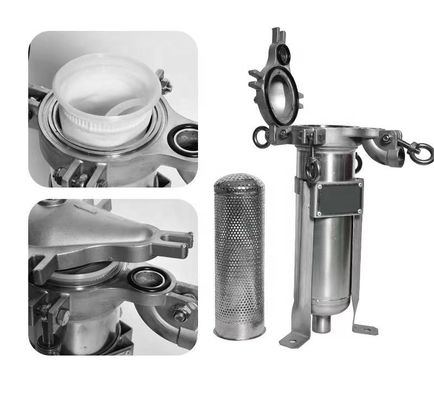 Weight KG 62 Turtle-Back Single-Bag Filter Housing for Filtration in Food Beverage Shops