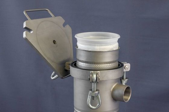 Food Beverage Shops 62KG Stainless Steel Bag Filter Housing for Industrial Filtration