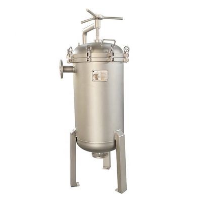 62KG Industrial Pressure Fluid Filter Bag Housing in 304 Stainless Steel for Farms