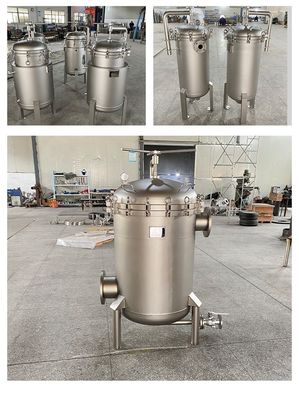 62KG Industrial Pressure Fluid Filter Bag Housing in 304 Stainless Steel for Farms