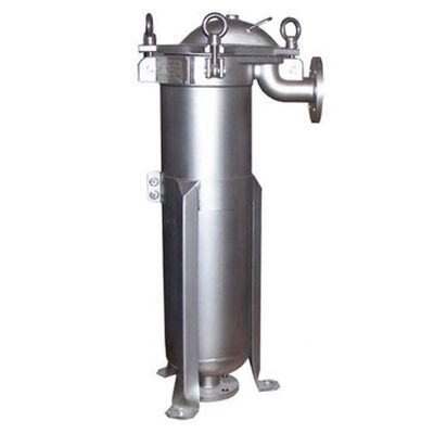 Filtration System With Turtleback Single Bag Filter Filtering Impurities