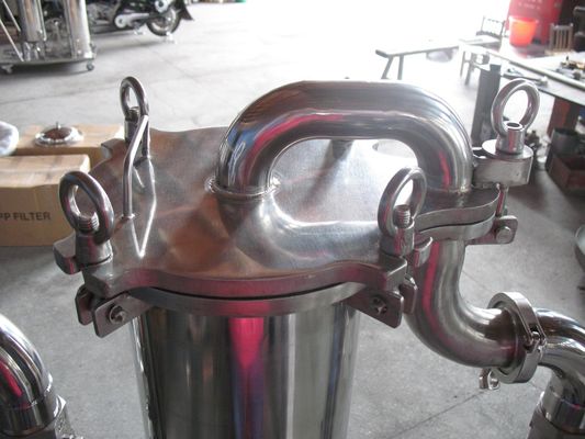 Filtration System With Turtleback Single Bag Filter Filtering Impurities