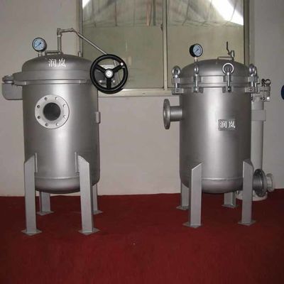Liquid Purification 62KG Stainless Steel Bag Filter With Core Components