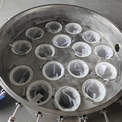 Liquid Purification 62KG Stainless Steel Bag Filter With Core Components