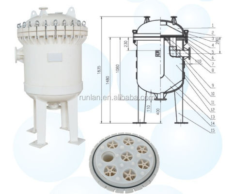 1-800um Micron Rating Carbon Stainless Steel Single Bag Filter Housing for Oil/Liquid Filtration