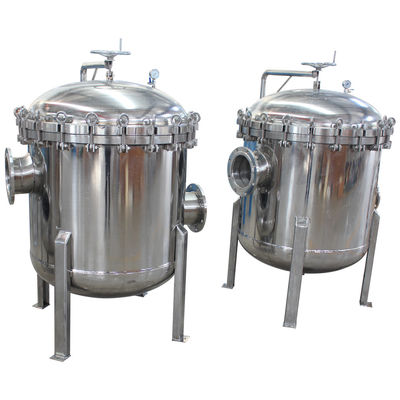 1-100micron Micron Rating Multi-bag Liquid Filter Housing for Screw Thread Connection