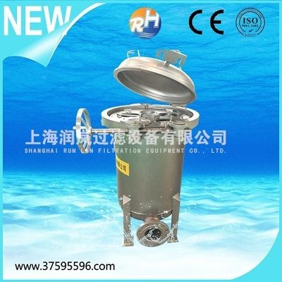 1-100micron Micron Rating Multi-bag Liquid Filter Housing for Screw Thread Connection