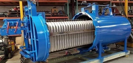 Food Beverage High Flow Automatic Stainless Steel Horizontal Plate Filter for Oil/Chemical