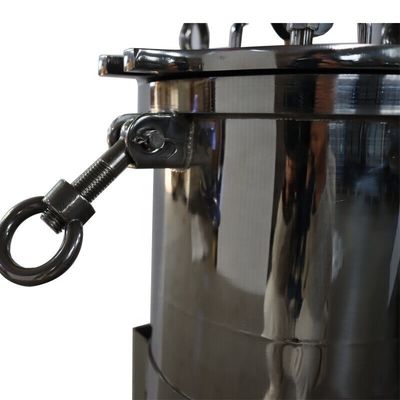 Micron Rating 1-100micron Stainless Steel Bag Filter Housing for Sanitary Cartridge Filter