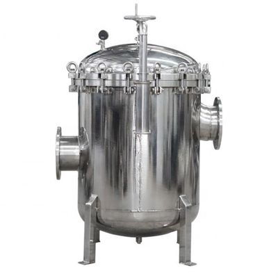 6" 150 Flange Side In/Out 100 PSI Multi-bag 304 SS Filter Housing for Optimal Filtration