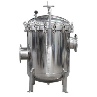 304/316L Stainless Steel Bag Filter Housing 62KG Weight for Industrial Applications